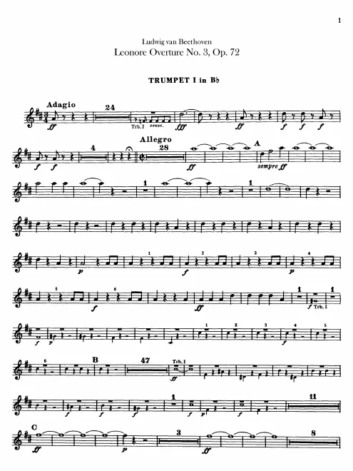 Trumpet 1, 2 (B)
