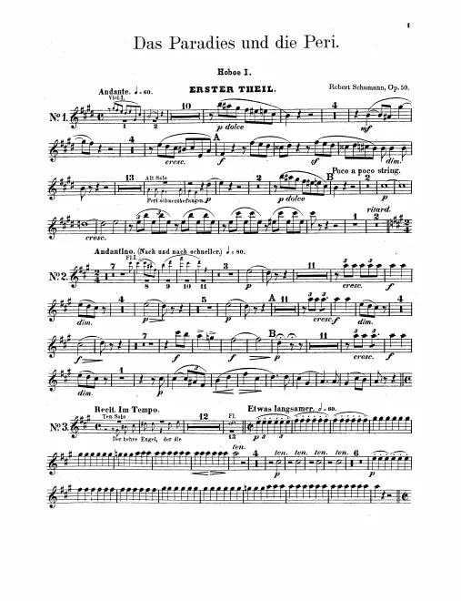 Oboe 1, 2