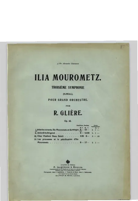 I. Pèlerins errants. Ilia Mourometz et Sviatogor