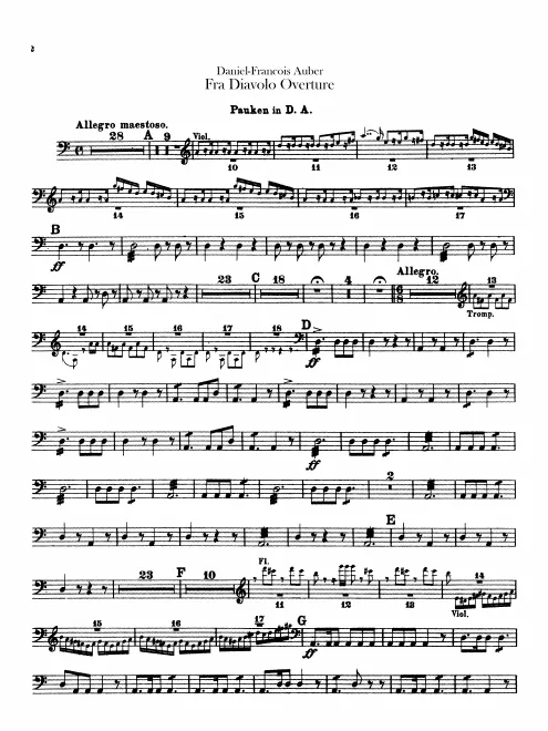 Timpani, Triangle, Snare Drum, Bass Drum/Cymbals