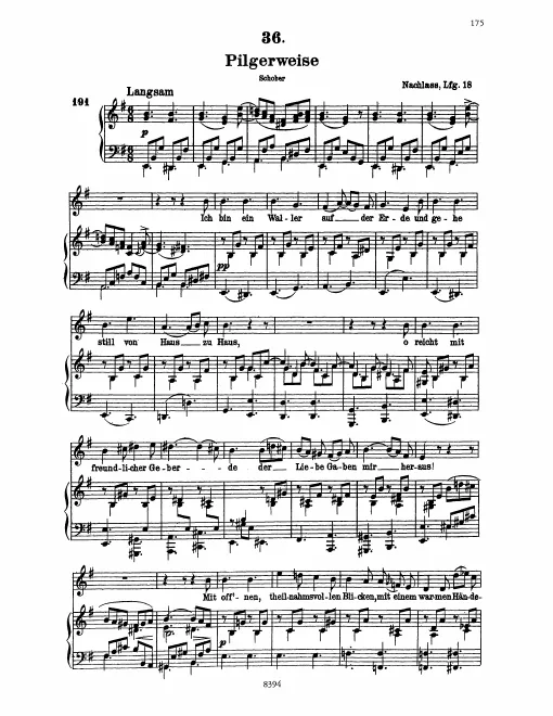 Complete Score (High Voice, transposed to )
