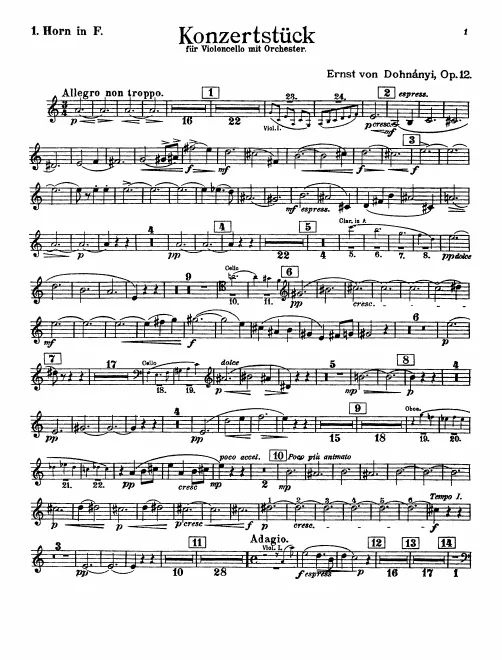 Horn 1, 2 (F)