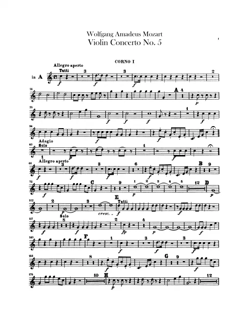 Horn 1, 2 (A/E)