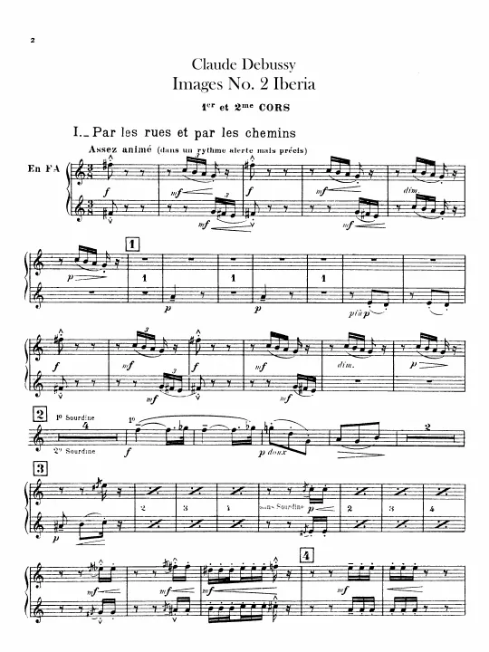 Horn 1/2, 3/4 (F)