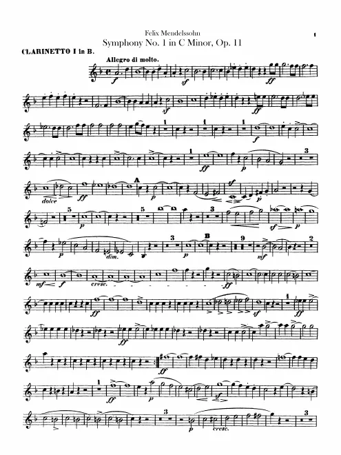 Clarinet 1, 2 (B)