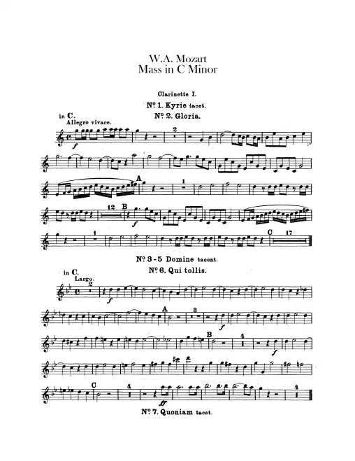 Clarinet 1, 2 (C, B)