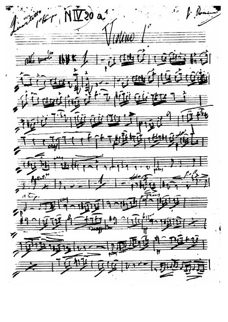 Alternate Violin 1 Part, vertical page layout