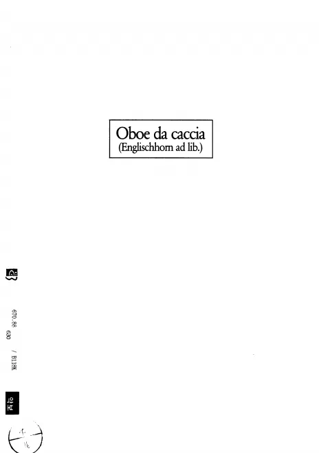 Oboe da caccia/English Horn (ad lib.)
