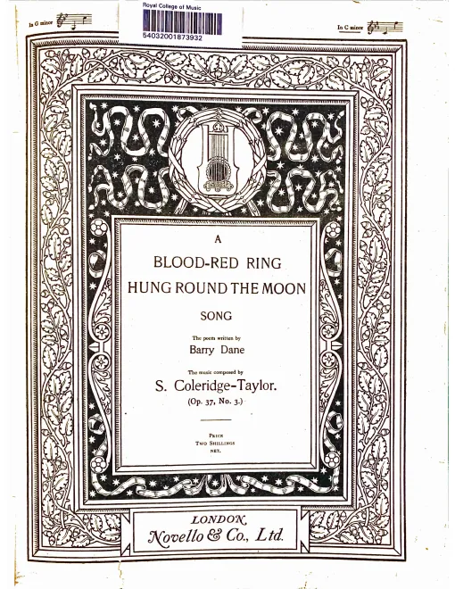 3. A Blood Red Ring Hung Round the Moon (C Minor)