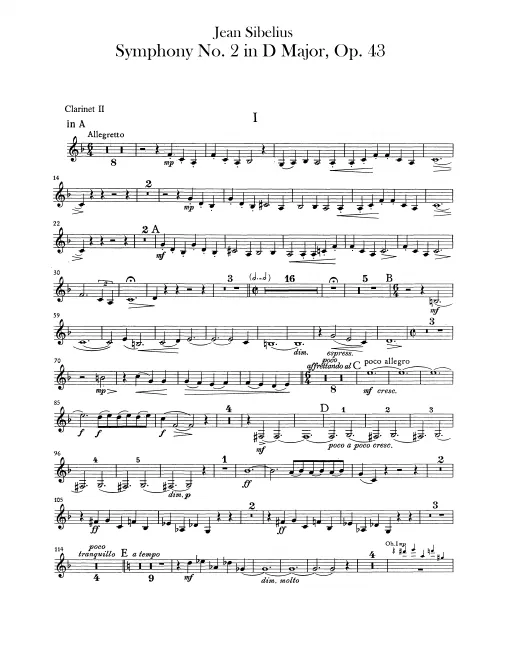 Clarinet 1 (B transposed)