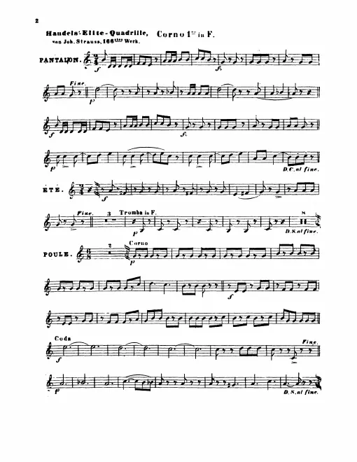 Horn 1, 2, 3, 4 (F)