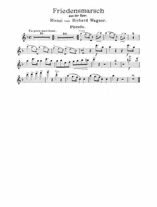 Piccolo, Flute 1, 2