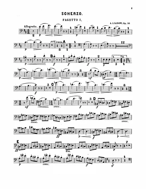 Bassoon 1, 2