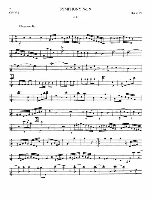 Oboe 1, 2