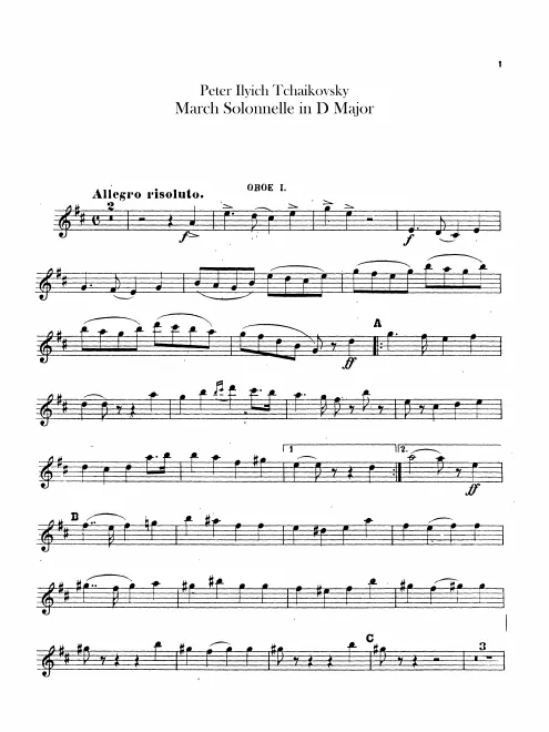 Oboe 1, 2, English Horn