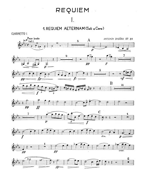 Clarinet 1, 2, Bass Clarinet (B, A)