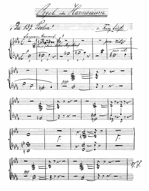 Organ or Harmonium Part