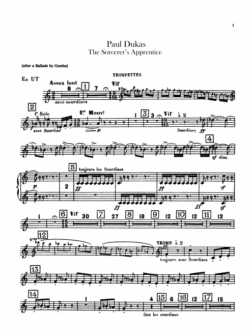 Trumpet 1/2 (in C), 1/2 (B), Cornet 1/2 (B)