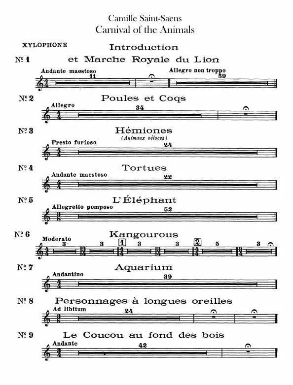 Xylophone, Harmonica (Glockenspiel)