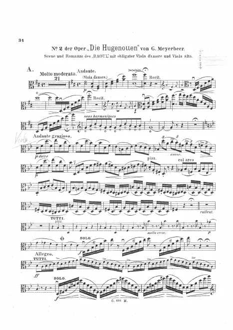 Viola solo