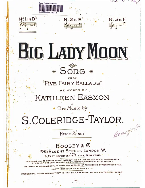 3. Big Lady Moon (Db Major)