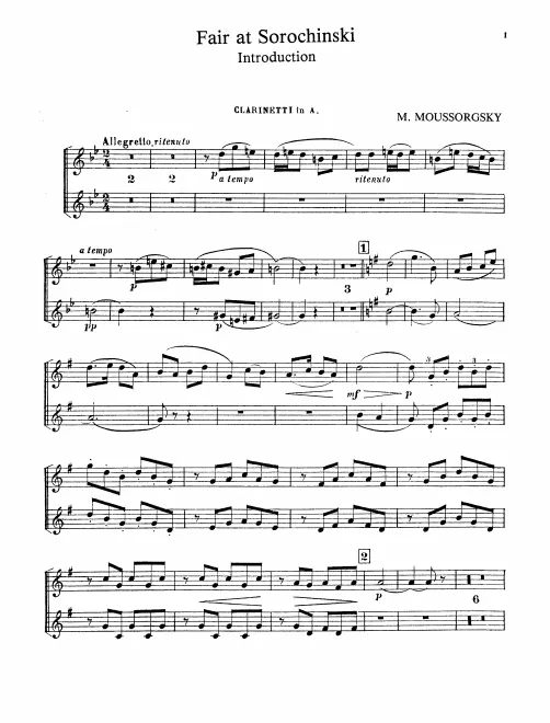 Clarinet 1/2 (A)
