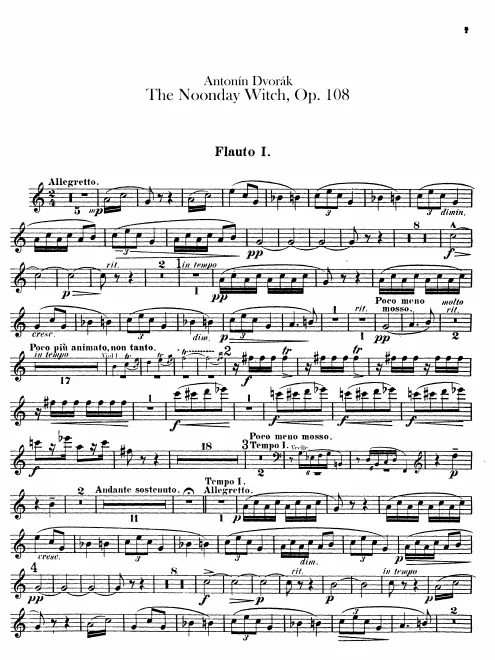Flute 1, 2, Piccolo