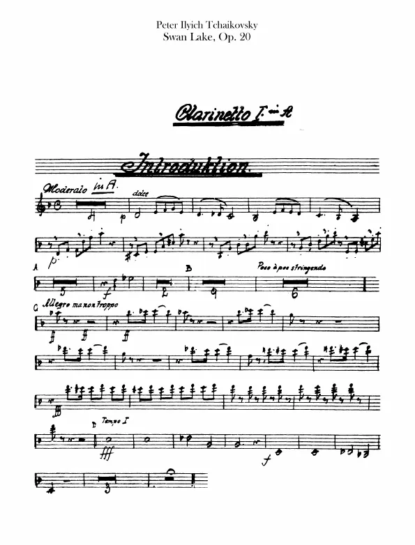 Clarinet 1, 2 (A, B, C)