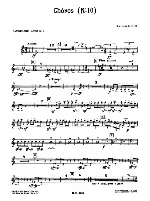 Alto Saxophone (E)