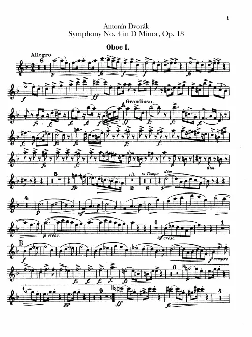 Oboe 1, 2
