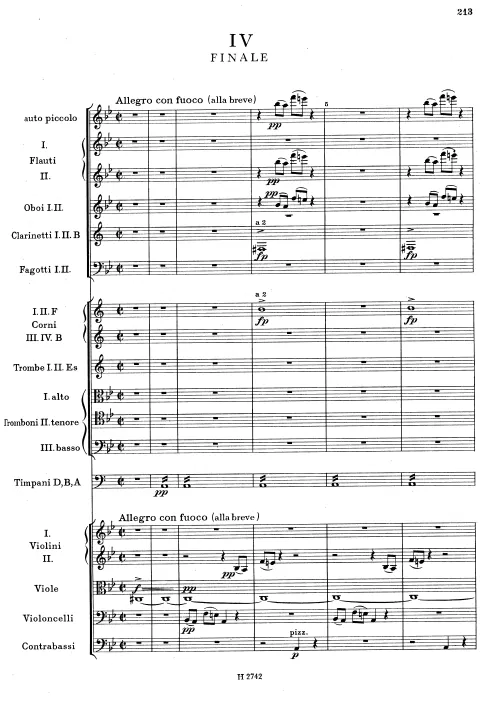 4. Finale: Allegro con fuoco (alla breve)