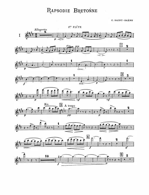 Flute 1, 2