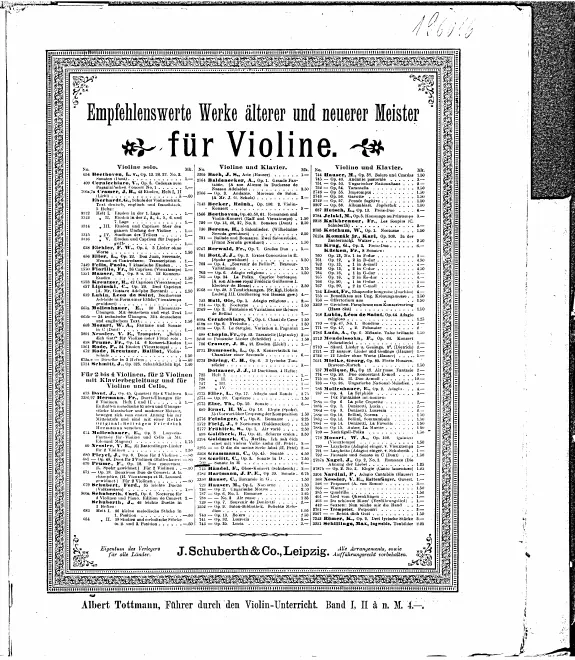 Complete Score and Incomplete Violin Part
