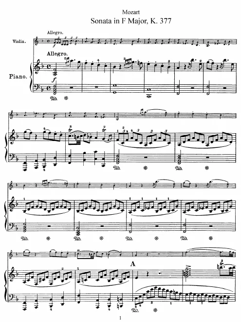 Complete Score and Violin Part