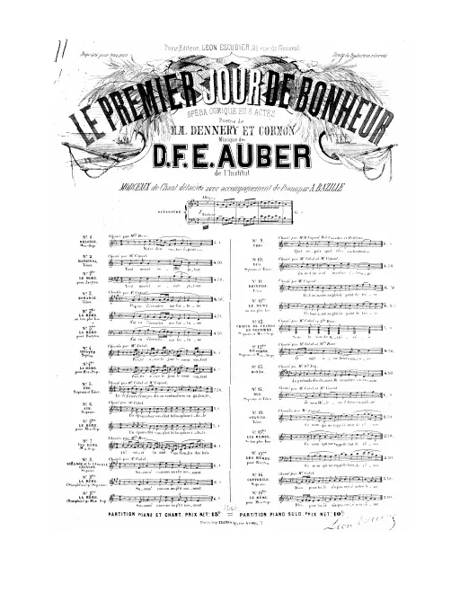No.11, Brindisi: "Allons amis" (Act II, No.10b), F major