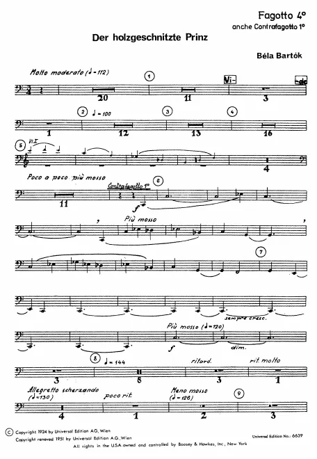 Bassoon 4/Contrabassoon 1