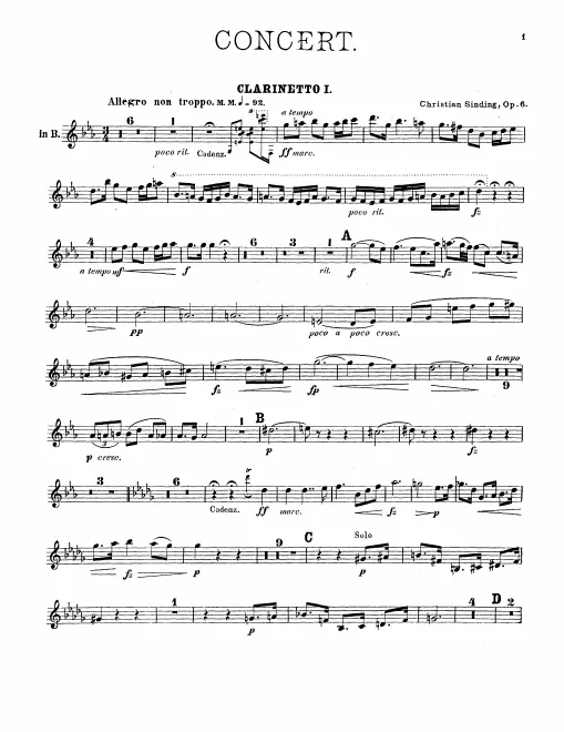 Clarinet 1, 2 (A)