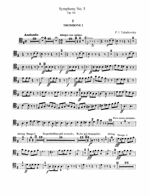 Trombone 1, 2, 3, Tuba
