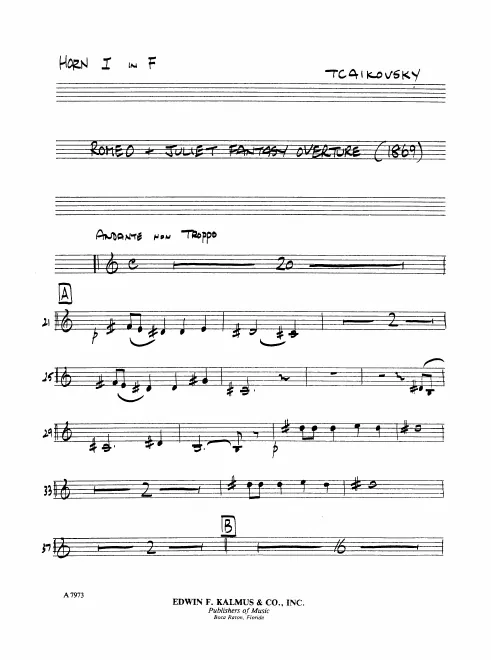 Horn 1, 2, 3, 4 (F)