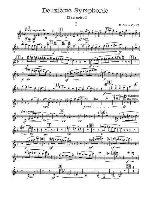 Clarinet 1, 2, 3/Bass Clarinet (B/A)