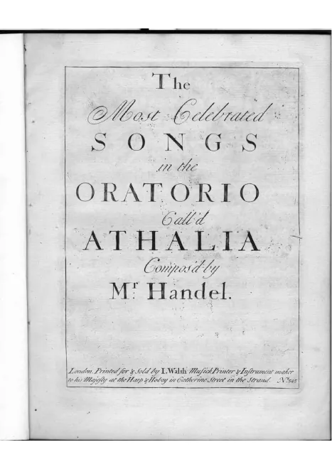 Celebrated Songs (voices, continuo)