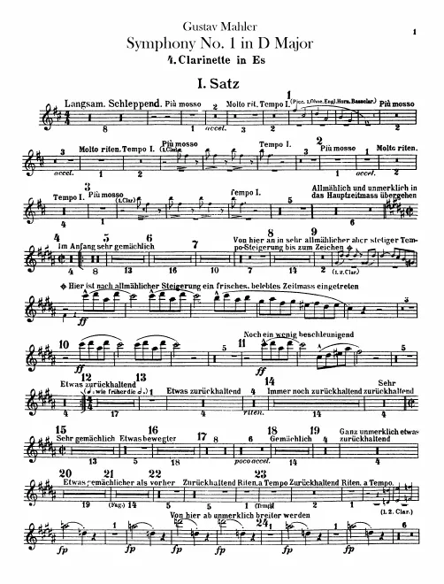 Clarinet 4 (B)/Piccolo Clarinet 2 (E)