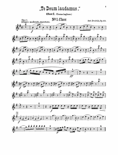 Oboe 1, 2/English Horn