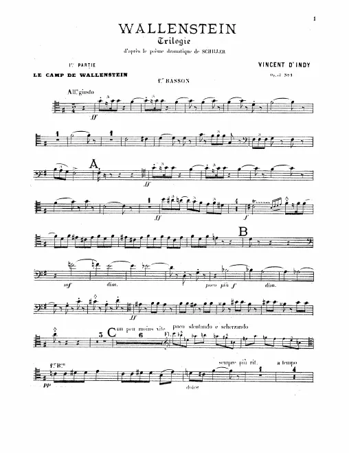 Bassoon 1, 2, 3, 4
