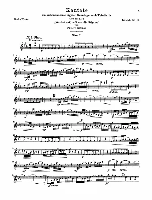 Oboe 1, 2, Taille (English Horn)