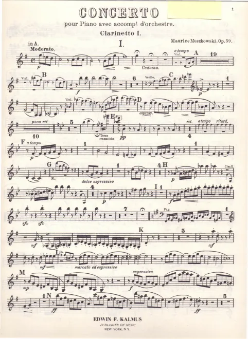 Clarinet 1, 2 (A)