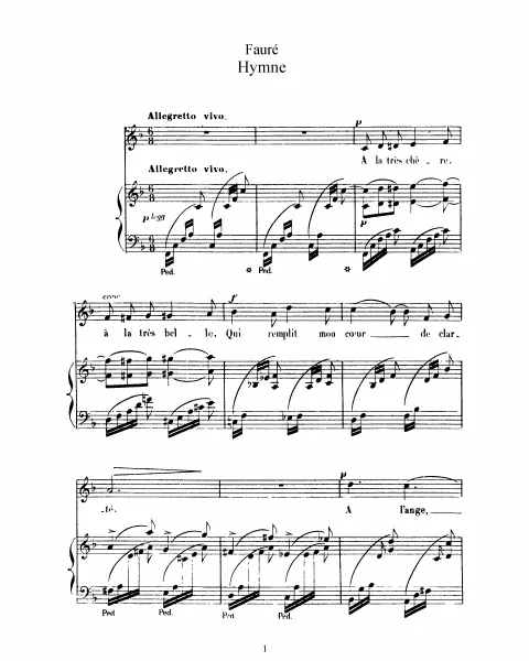 2. Hymne (, transposed)