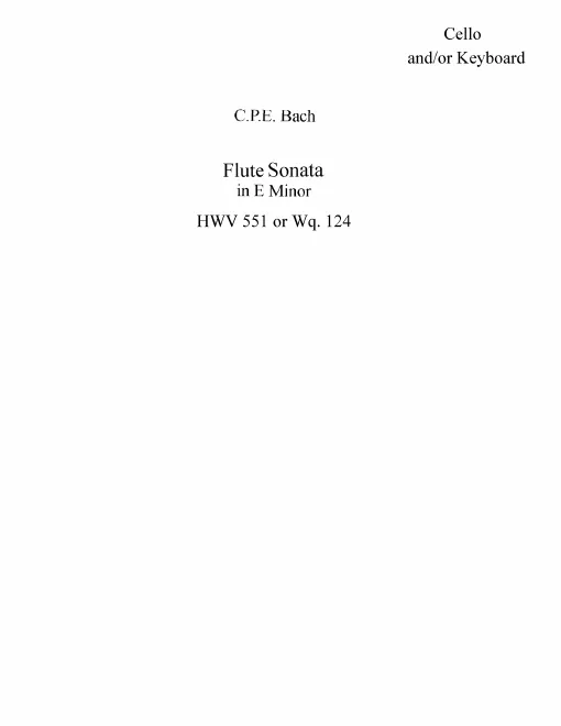 Keyboard Score (reflowed for Cello)