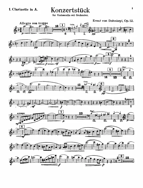 Clarinet 1, 2 (A)