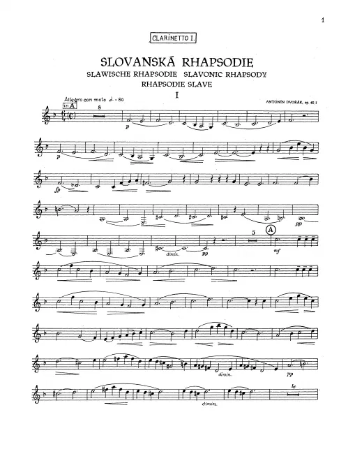 Clarinet 1, 2 (A/B)